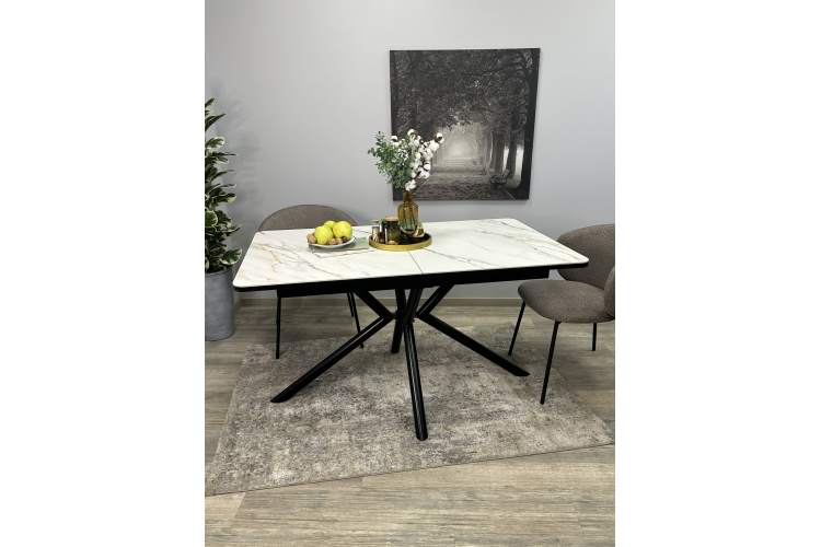 Стол KENNER DM1400 черный/керамика золотая-16