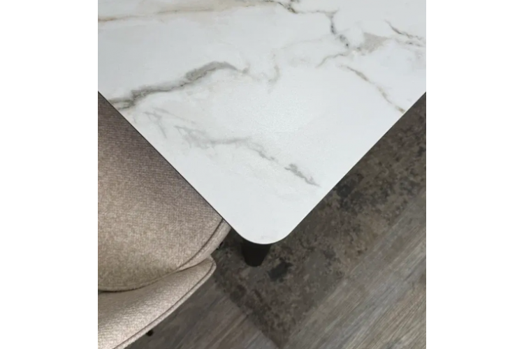 Стол KENNER KS1400 черный/керамика мрамор золотой-7