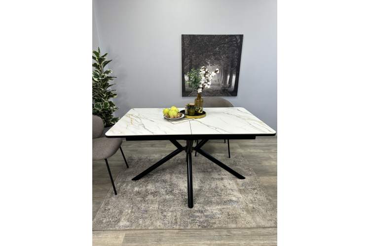 Стол KENNER DM1400 черный/керамика золотая-3