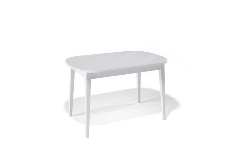 Стол KENNER 1300 М белый/стекло белое сатин