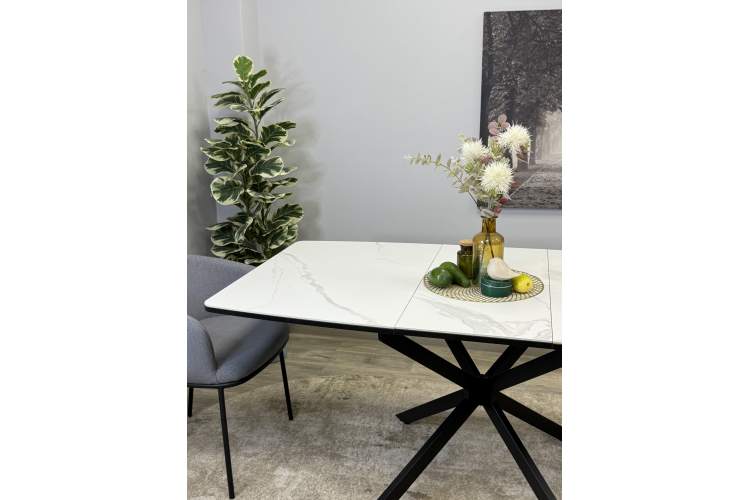 Стол KENNER BR1200 черный/GLORIA WHITE-14