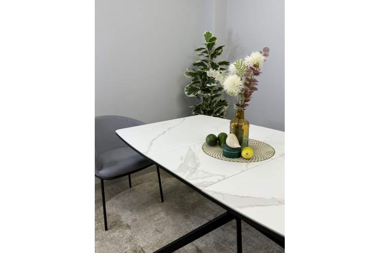 Стол KENNER BR1200 черный/GLORIA WHITE-16