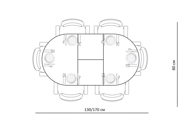 Стол KENNER 1300 М белый/стекло белое сатин-12