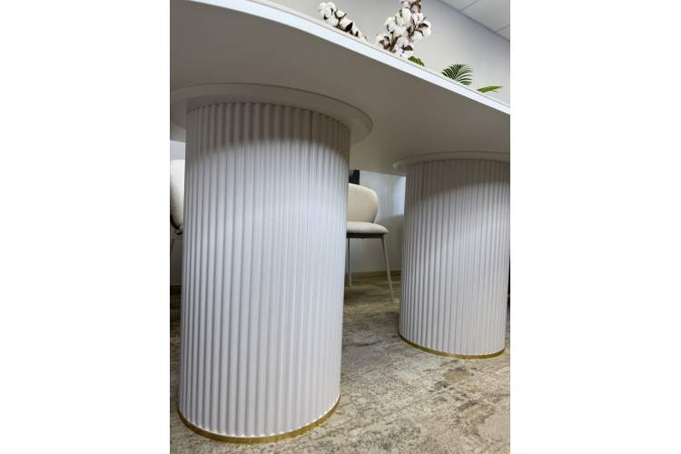 Стол KENNER LD2000 белый/керамика мрамор золотой-13