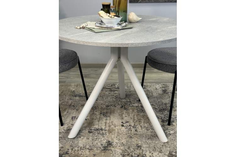 Стол KENNER RR900 белый/мрамор светло-серый-5