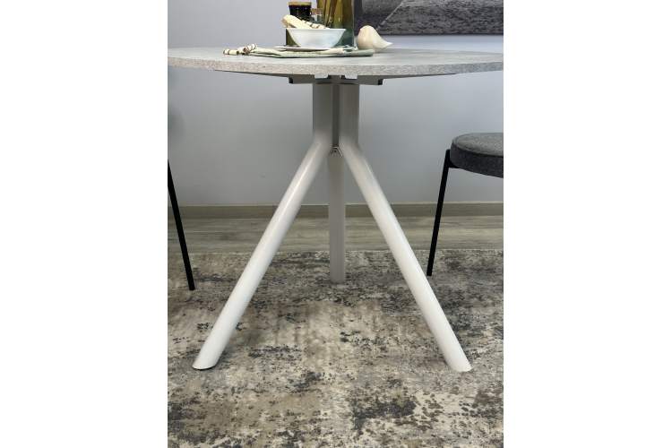 Стол KENNER RR900 белый/мрамор светло-серый-9