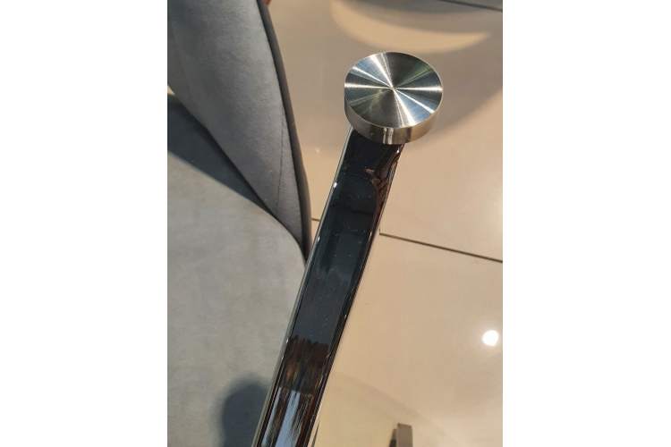 Стол KENNER R1000 хром/стекло прозрачное-7