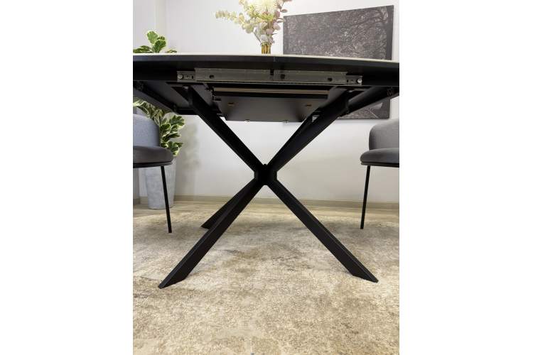 Стол KENNER BR1200 черный/GLORIA WHITE-10