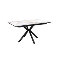 Стол KENNER DM1550 черный/керамика золотая