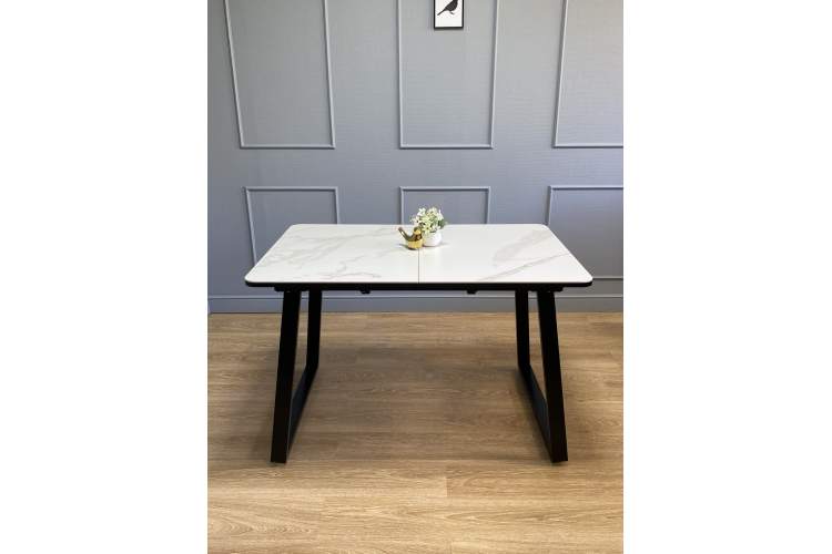 Стол KENNER AZ1200 черный/керамика мрамор белый-3