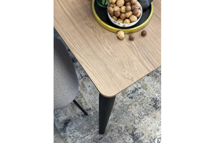 Стол KENNER KS1200 черный/дуб коричневый-2