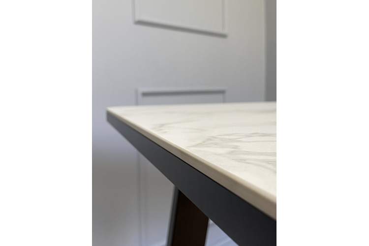 Стол KENNER AZ1200 черный/керамика мрамор белый-6