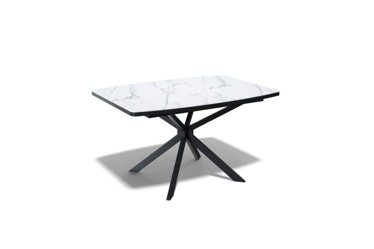 Стол KENNER BR1200 черный/GLORIA WHITE