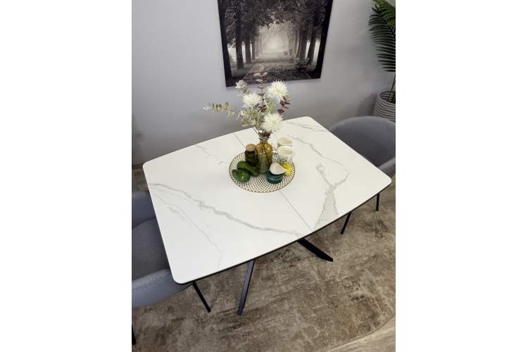 Стол KENNER BR1200 черный/GLORIA WHITE-11