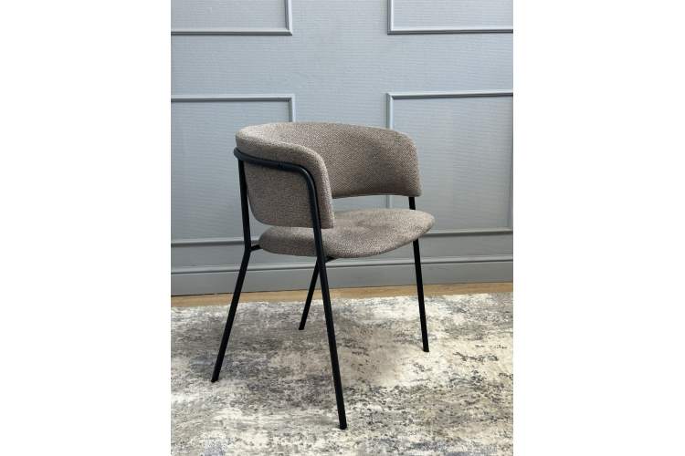 Комплект стульев 2шт KENNER 303SD черный/микробукле капучино-2