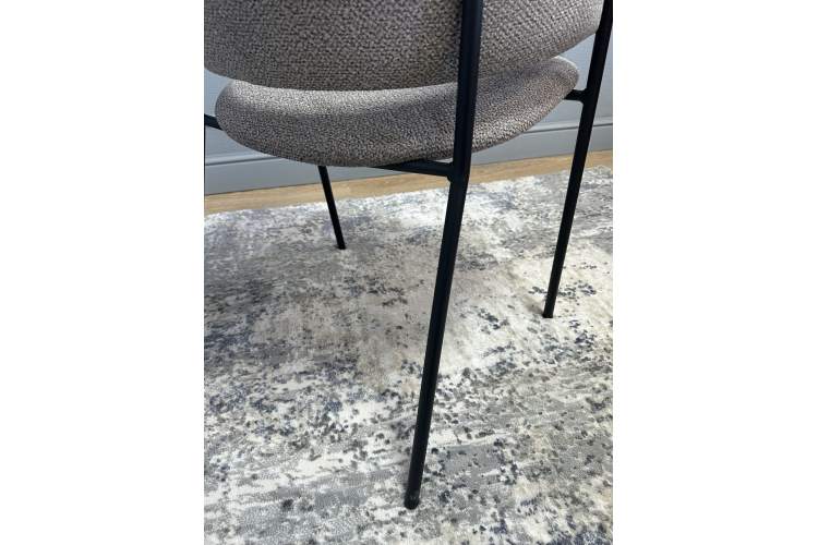 Комплект стульев 2шт KENNER 303SD черный/микробукле капучино-14