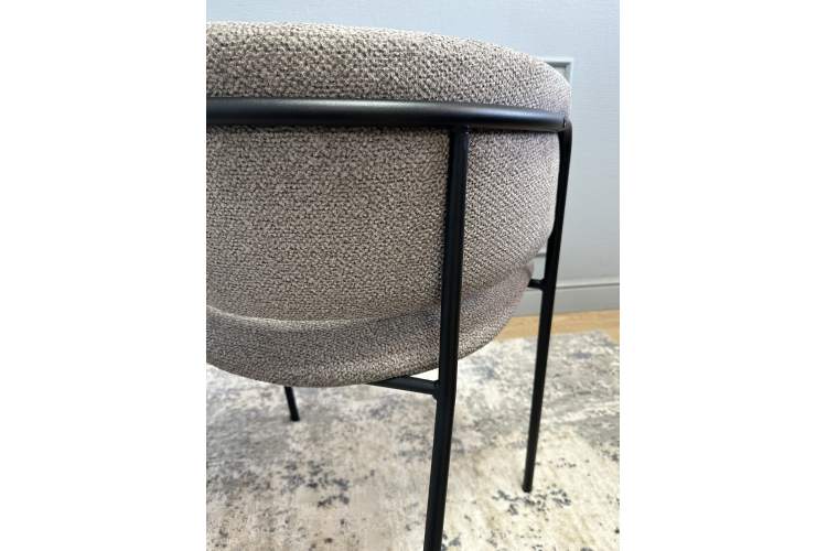 Комплект стульев 2шт KENNER 303SD черный/микробукле капучино-15