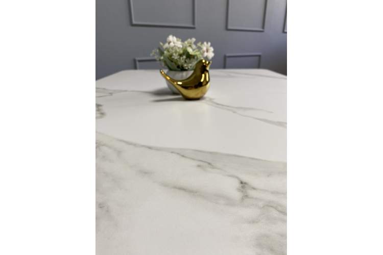 Стол KENNER AZ1200 черный/керамика мрамор белый-9