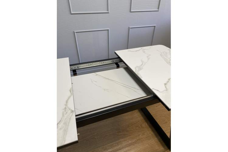 Стол KENNER AZ1200 черный/керамика мрамор белый-11