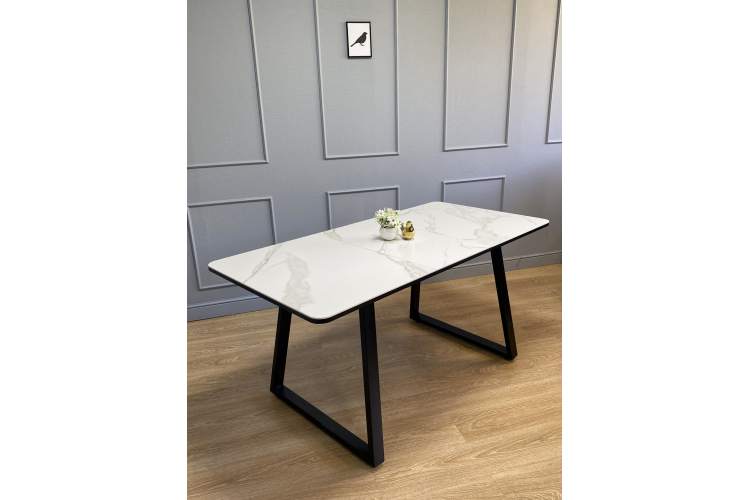 Стол KENNER AZ1200 черный/керамика мрамор белый-13