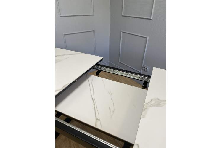 Стол KENNER AZ1200 черный/керамика мрамор белый-14