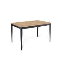 Стол KENNER KS1200 черный/дуб коричневый