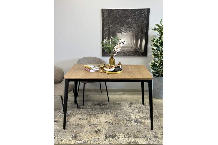 Стол KENNER KS1200 черный/дуб коричневый-8