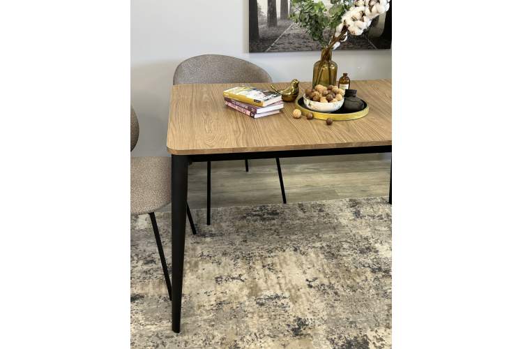 Стол KENNER KS1200 черный/дуб коричневый-9