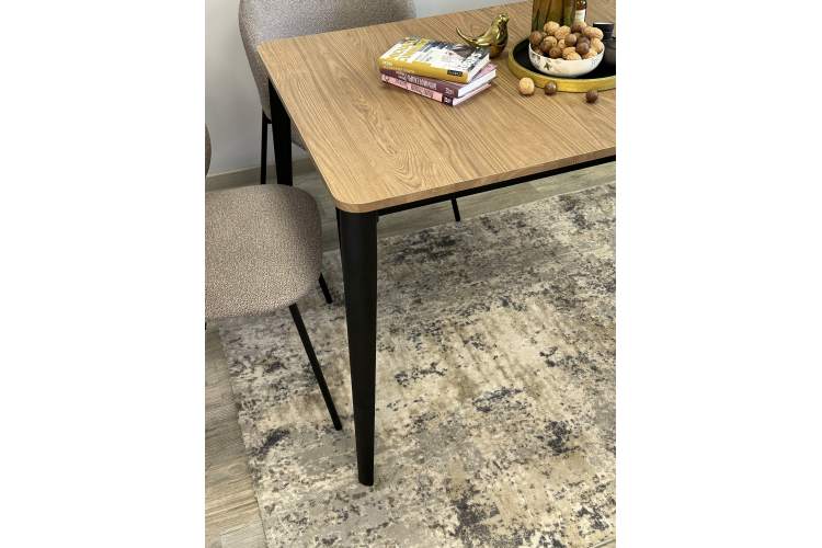 Стол KENNER KS1200 черный/дуб коричневый-11