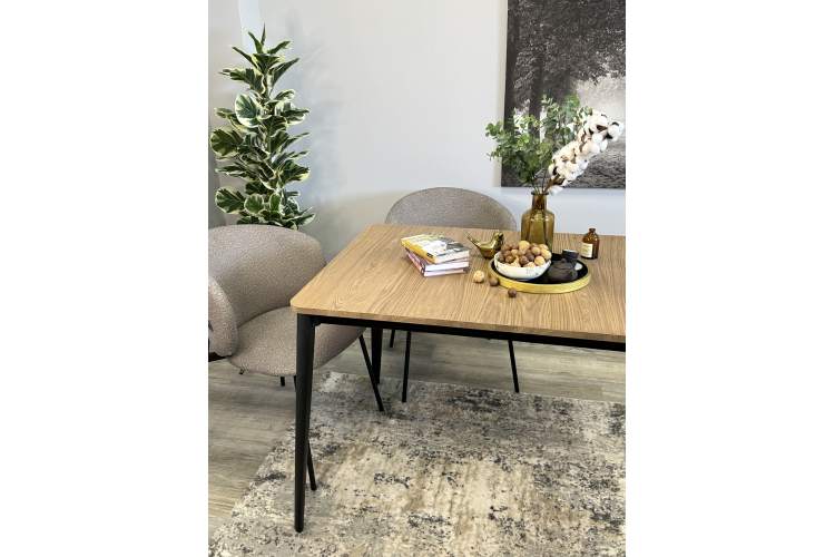 Стол KENNER KS1200 черный/дуб коричневый-6