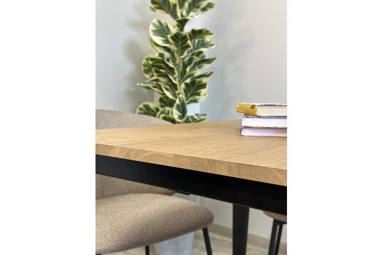 Стол KENNER KS1200 черный/дуб коричневый-14