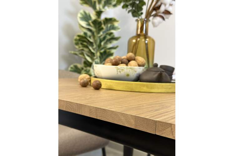 Стол KENNER KS1200 черный/дуб коричневый-15