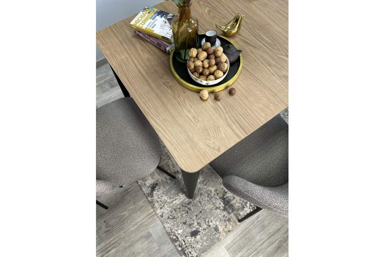 Стол KENNER KS1200 черный/дуб коричневый-10