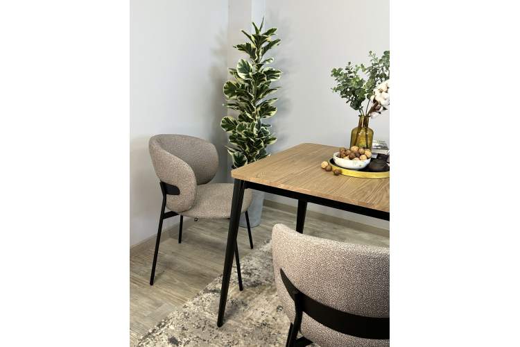 Стол KENNER KS1200 черный/дуб коричневый-18