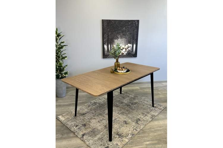 Стол KENNER KS1200 черный/дуб коричневый-22