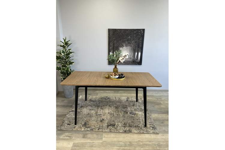 Стол KENNER KS1200 черный/дуб коричневый-4