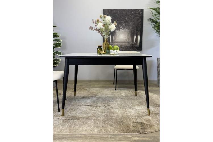 Стол KENNER 1100K венге/стекло белое глянец-6