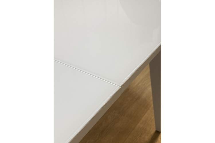 Стол KENNER 1300 М белый/стекло белое сатин-6