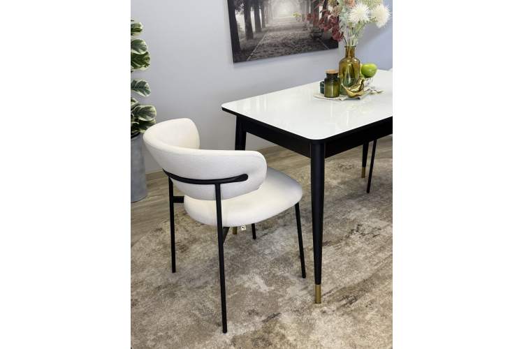 Стол KENNER 1100K венге/стекло белое глянец-4