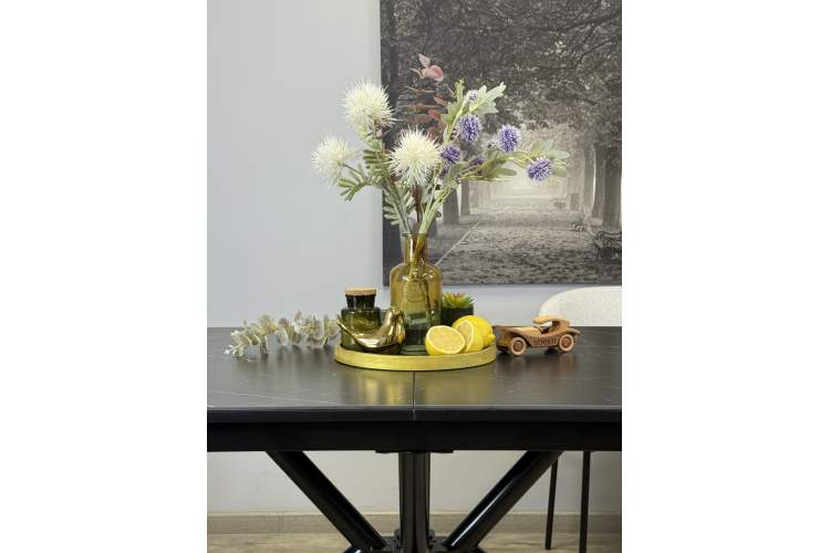 Стол KENNER DM1400 черный/керамика черная-18