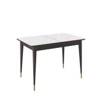 Стол KENNER 1100K венге/стекло белое глянец