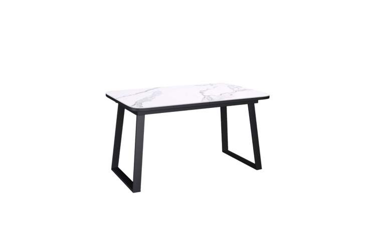 Стол KENNER AZ1200 черный/керамика мрамор белый