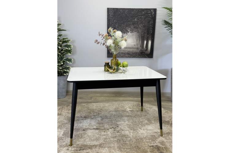 Стол KENNER 1100K венге/стекло белое глянец-8