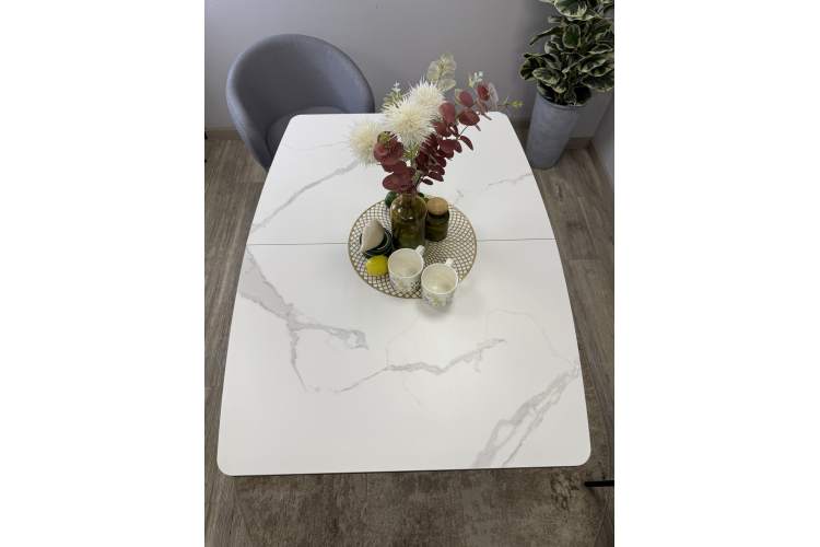 Стол KENNER BR1200 черный/GLORIA WHITE-6