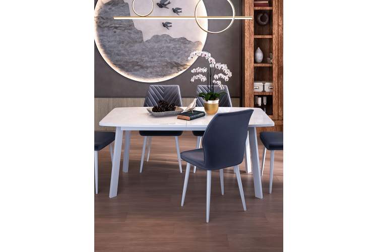 Стол KENNER AA1400 белый/керамика белая-1