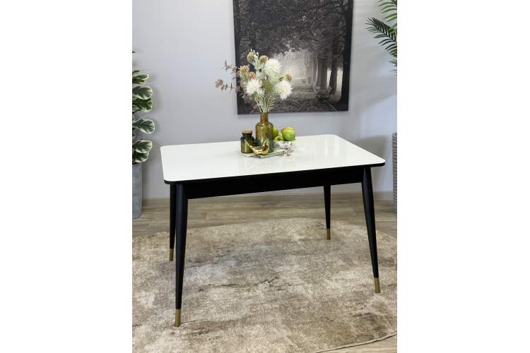 Стол KENNER 1100K венге/стекло белое глянец-10