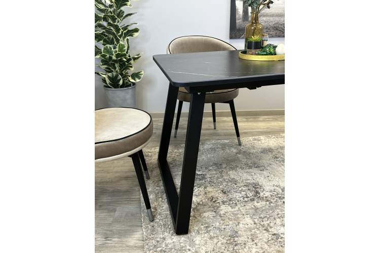 Стол KENNER AZ1200 черный/керамика мрамор черный-6