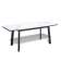 Стол KENNER AA1400 черный/керамика белая