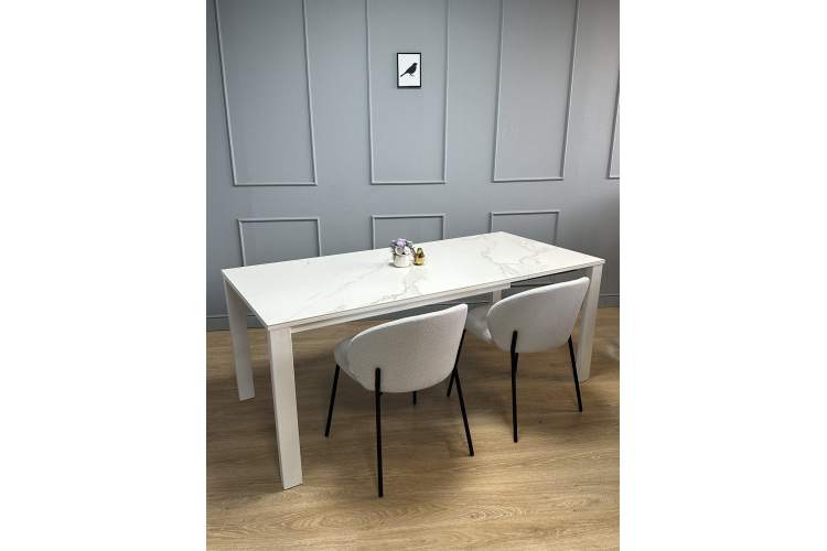 Стол KENNER BL1300 белый/керамика мрамор белый-1