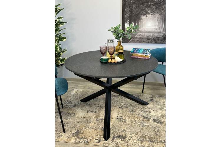 Стол KENNER DR1100 черный/сланец черный-2